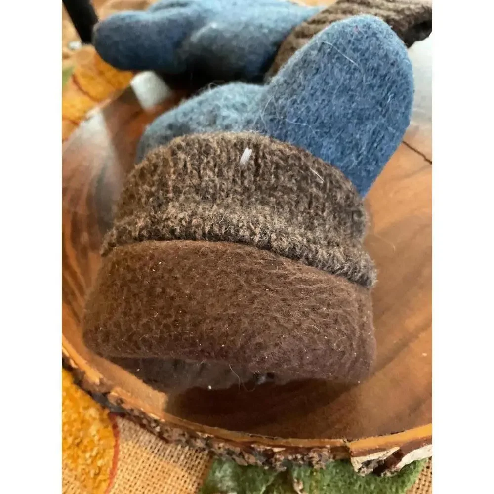 Cozy Wool Mittens with Unique Patterns | Fleece lined